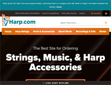 Tablet Screenshot of harp.com